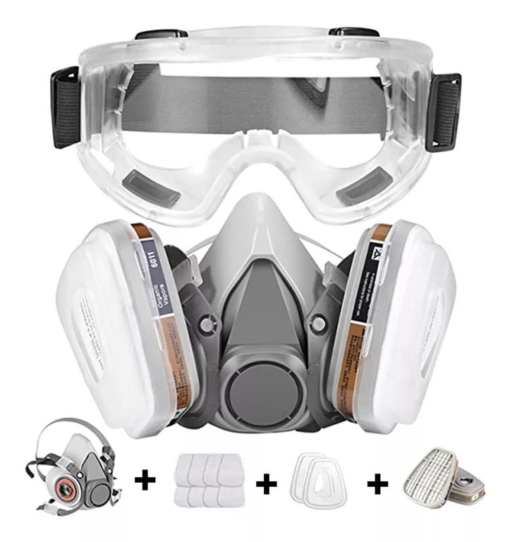 6200 Antivirus, Antipolvo, Mascarilla + Gafas Protectoras
