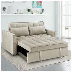 NOVAHUS - Sofa Cama Beige Apertura Automática