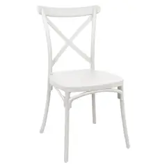 NOVAHUS - Silla Terraza Plástica Petra Blancas