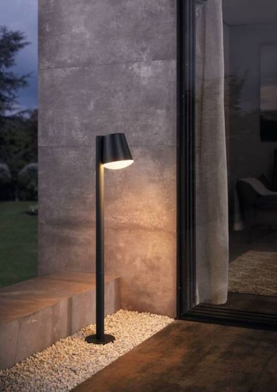 Lámpara De Pie Caldiero Acero Led Incluye 1x9w Ip44