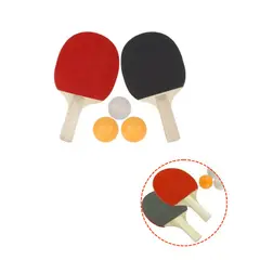 ARTIDIX - Paletas de ping ping pack de 3 set 2 raquetas+3 pelotas