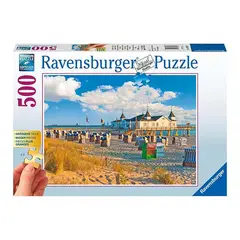 RAVENSBURGER - Puzzle Playa de Ahlbeck - 500 piezas