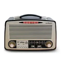 OEM - RADIO RETRO PORTATIL BLUETOOTH-FM-USB-SD RECARGABLE AUDIOPRO
