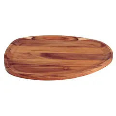 TRAMONTINA - Bandeja para Barbacoa Orgánica de madera de teca FSC con acabado de aceite mineral 44x33 cm