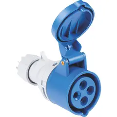 TRAMONTINA - Tomacorriente de Acople Industrial 3P+T 32 A 220-250 V CA 9 H