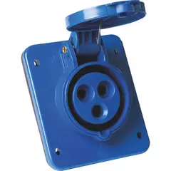 TRAMONTINA - Tomacorriente de Empotrar Industrial 2P+T 16 A 220-250 V CA 6 H