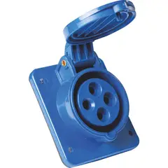 TRAMONTINA - Tomacorriente de Empotrar Industrial 3P+T 32 A 220-250 V CA 9 H