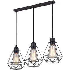 CASA NEW - Lámpara de techo industrial vintage 3 luces
