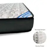 KINDERFLEX - Colchón Cuna Resortes 130x70x15 Cm