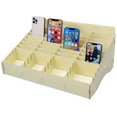 GENERICO - Estante Organizador Tecnico Celular 48 Espacios Armable