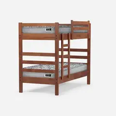 LATAM HOME - Camarote Desmontable Zen + Colchones Urban Resortes 1 Plaza Madera