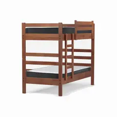 LATAM HOME - Camarote Desmontable Zen + Colchones Best Espuma 1 Plaza Madera