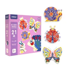 MIDEER - Mi Primer Puzzle Animales de jardín - - Rompecabezas