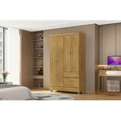 JDO & DESIGN - Closet 4 Puertas 2 Cajones Ideal Nature