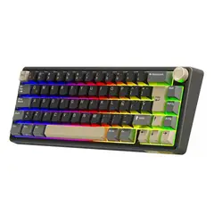 ROYAL KLUDGE - Teclado Mecánico RK R65 Español