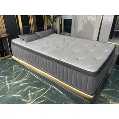 YOMYM - Colchón Premium King Size Upright 3 Caras Blanco Roto 90×190×27cm-