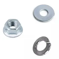 KUANGYE - Tuerca Hexagonal M6 + Golilla Plana + Presión (pack 50 Und)