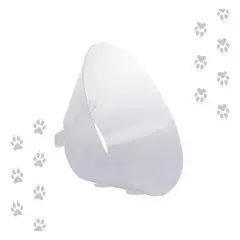 ZEEDOG - Collar Isabelino 15 Cm - Para Gatos Y Perros Transparente