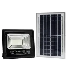 GENERICO - Reflector Led 200W con Control Remoto y Panel Solar