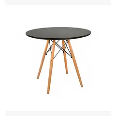 CORI CORI - Mesa de Comedor Eames Redonda 80cms Negro
