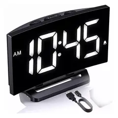 EDWINAYY - Reloj Despertador Digital Pantalla Led Alarma Luminoso