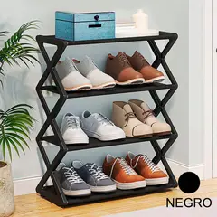 IRM - Zapatero Organizador de zapatos Repisa Rack Color Negro
