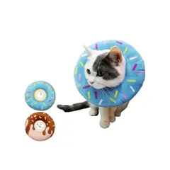 GENERICO - Collar Dona Para Mascotas Anti-lamido Talla S - Celeste - S