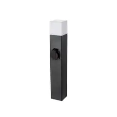 BP - Farol Poste exterior fabricado en aluminio ideal para iluminar el jardín