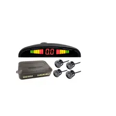 GENERICO - Kit Sensor Retroceso Para Automóviles Set 4 Sensores Negro MT