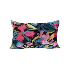 TURKUAZ - Cojín de terciopelo de seda 60x40 cms Gozo - Turquía