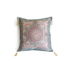 TURKUAZ - Cojín turco 43x43 Iznik Celeste