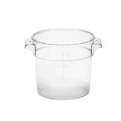 GASTROPLAST - CONTENEDOR POLICARBONATO REDONDO 11,4 LT CON TAPA TRANSPARENTE