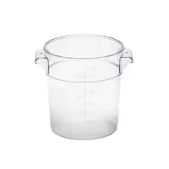 GASTROPLAST - CONTENEDOR POLICARBONATO REDONDO 20,82 LTS CON TAPA TRANSPARENTE
