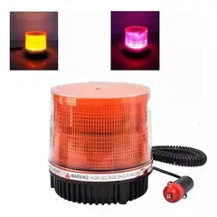 GENERICO - Baliza Led Ambar (amarilo) 12v Estroboscopica Con Iman 51012