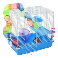 GENERICO - Jaula Hamster Ratoncito Bebedero Tuberia Comedero 47811