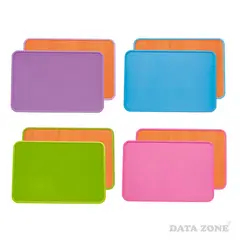 DATA ZONE - Pack x 10 Pizarra magnética portátil 20x30 cm color celeste Ideal para oficina y colegio