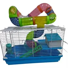 GENERICO - Jaula Hámster Ratoncito Bebedero Tubería Comedero 47812
