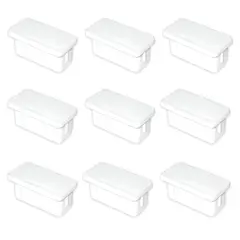 BUENISIMO - Pack Regaton Rectangular 20x40 Interior Blanco - 100u