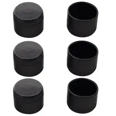 BUENISIMO - Regaton Redondo Exterior 5/8" Negro - 100 unidades