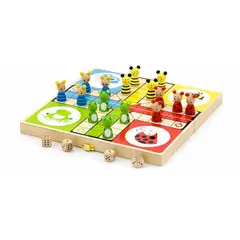 VIGA - Juego de mesa ludo madera