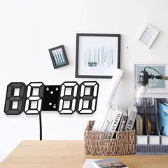 EDWINAYY - Reloj Despertadores Digital Led 3d Luz Nocturna Electrónico