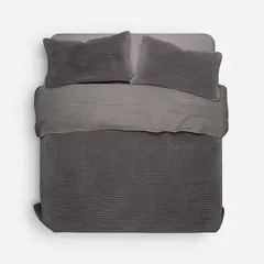 ROSEN - Cubrecama Algodón Velvet Salzweg Grafito King