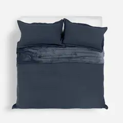 ROSEN - Cubrecama Flannel Supersoft Azul King
