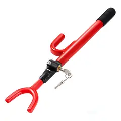 NOVYSTOR - Traba Volante de Seguridad Antirrobo de Auto + 2 Llaves