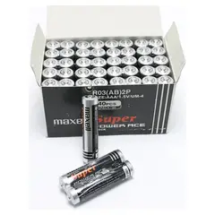 MAXELL - Pack 40 Pilas Carbon Tamaño AAA