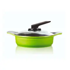 ROICHEN - Arrocera con Asas Silicona 24cm 2,5lt Verde Pistacho