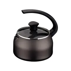 TRAMONTINA - Tetera en Aluminio con Revestimiento Interno y Externo de Antiadherente Starflon Max Plomo 1,9 L