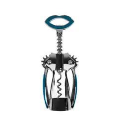 FTA - Sacacorcho Silicona Acero Inoxidable Azul