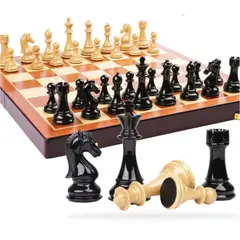 GENERICO - Tablero Juego de ajedrez Clásico de 30x30 cm premium