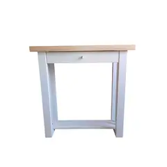 GENERICO - Mesa arrimo 800 modelo Caburgua color BlancoNatural